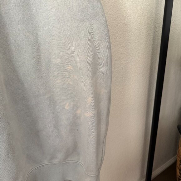 Distressed Faded Blue Gray Loose Fit Carhartt Hoodie Size 2XL - Picture 8 of 8